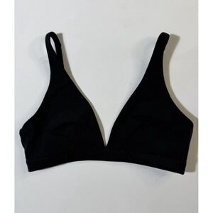 SOLD OUT NWOT $50 Darc Sport SHE Black Sports Bra sz L Large WOLVES Gym Pilates